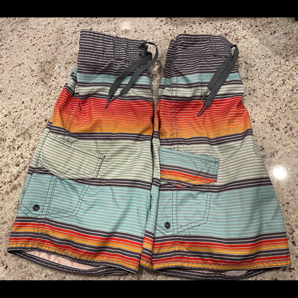 Joe Boxer swim trunks 2 pair TWIN